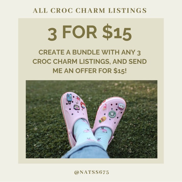 Conchas Croc Charms (2pcs) - Picture 2 of 2